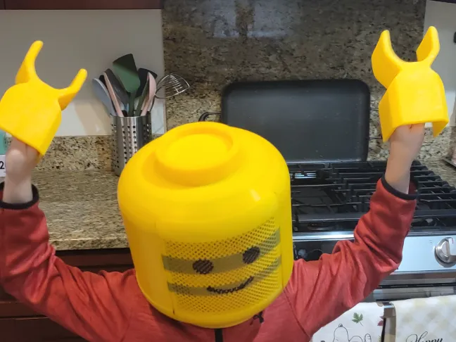 Brick Head and Hands for Costume