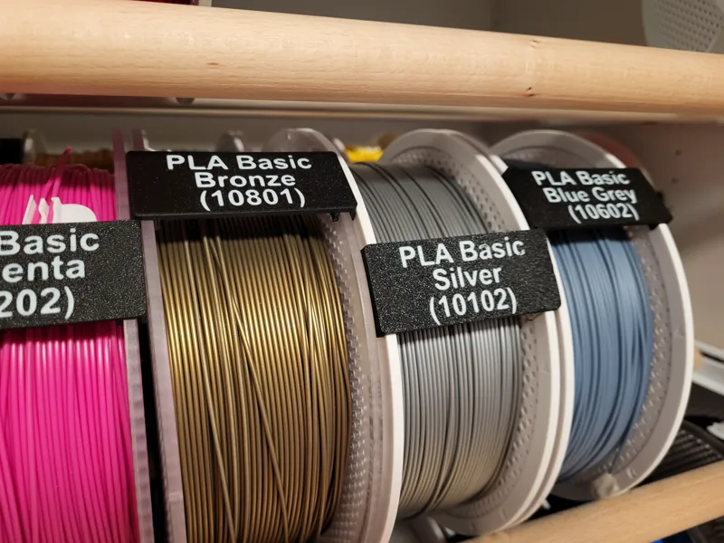 Spool Labels - all colors - with Bambulab order codes