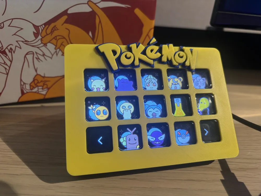 Pokémon Stream Deck Cover - Free 3D Print Model - MakerWorld