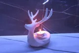 Декоративна фигурка държач за LED свещ с елен