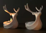 Декоративна фигурка държач за LED свещ с елен