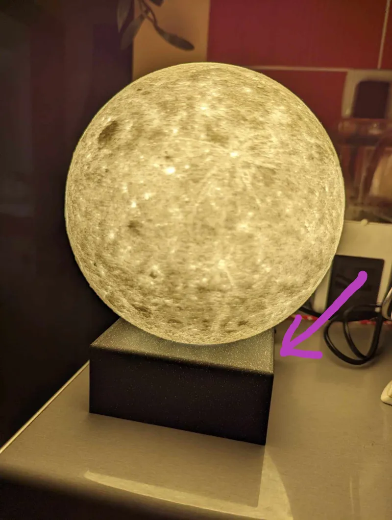 MoonLamp (stand for SVS NASA Moon Globe)