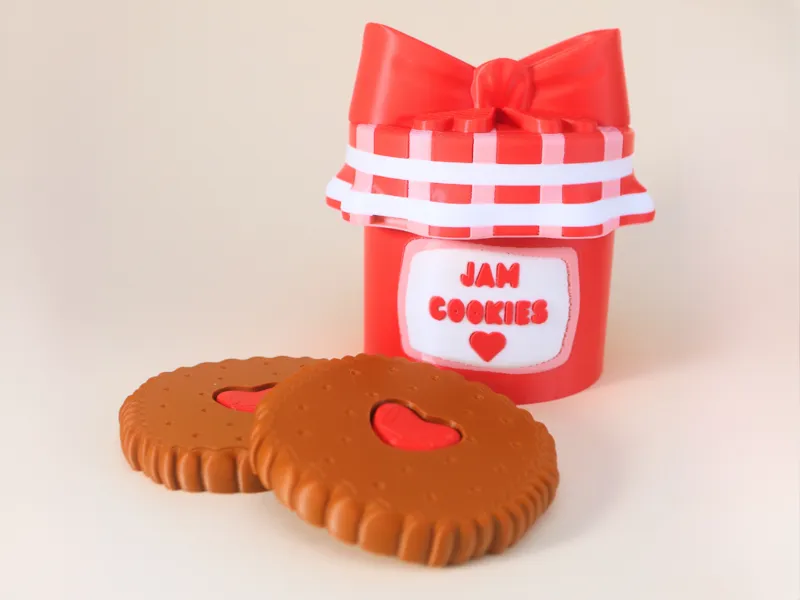 Jam Cookie Coasters & Jam Jar Coaster Holder STL