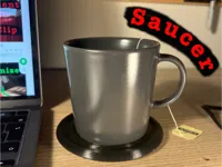 Soucoupe pour tasse au design goutte — photo 1