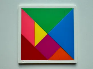 Colorful Tangram Puzzle