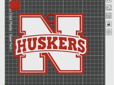 Nebraska Cornhuskers hype logo