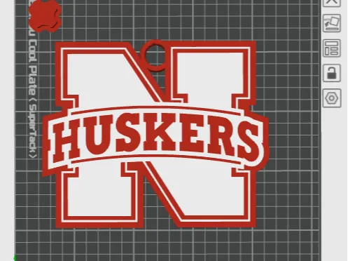 Nebraska Cornhuskers hype logo