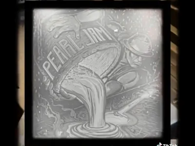 Pearl Jam Pittsburgh 2013 Poster Lithophane