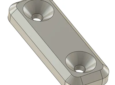 Furniture spacer 15x40x5mm