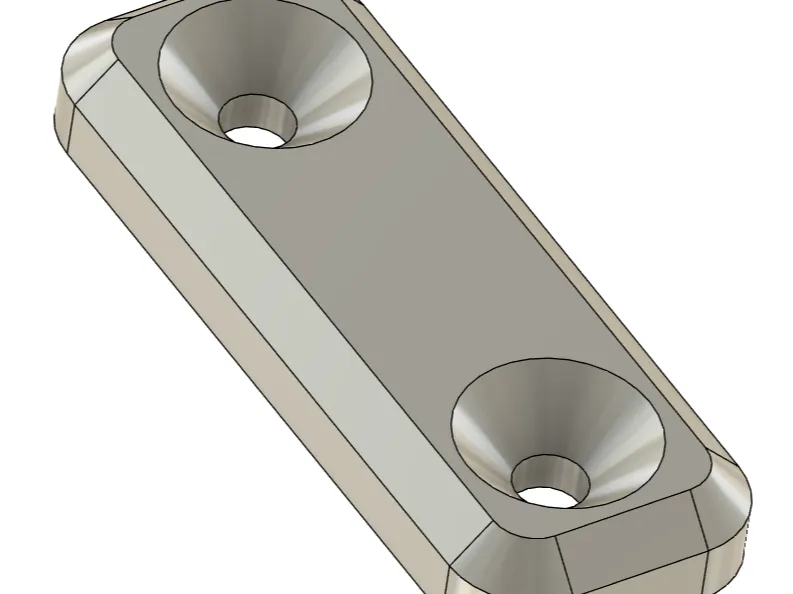 Furniture spacer 15x40x5mm