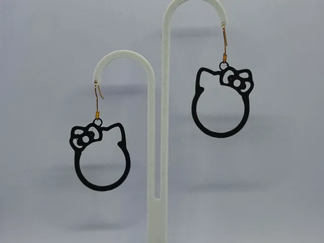 Pendientes Kitty Outline