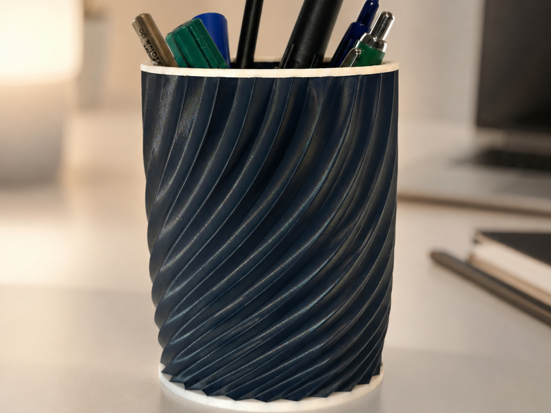 Modern Spiral Pen Holder | Desk Organizer