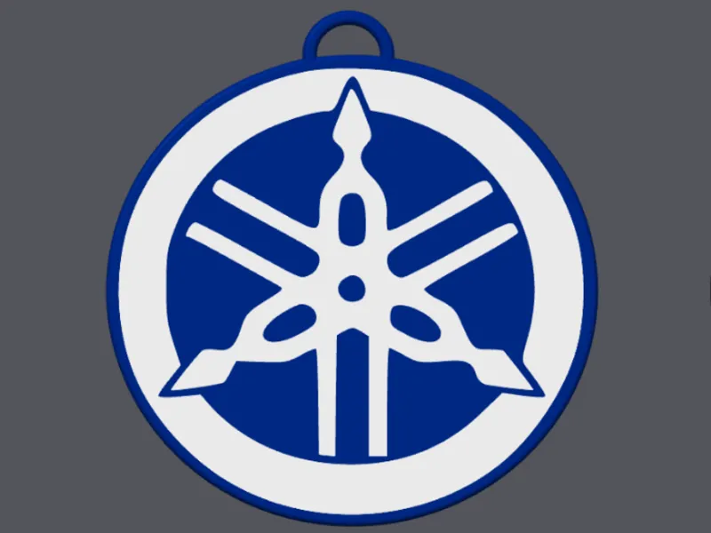 portachiavi rotondo yamaha