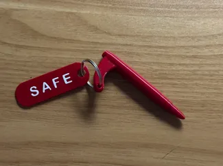 Safety chamber flag