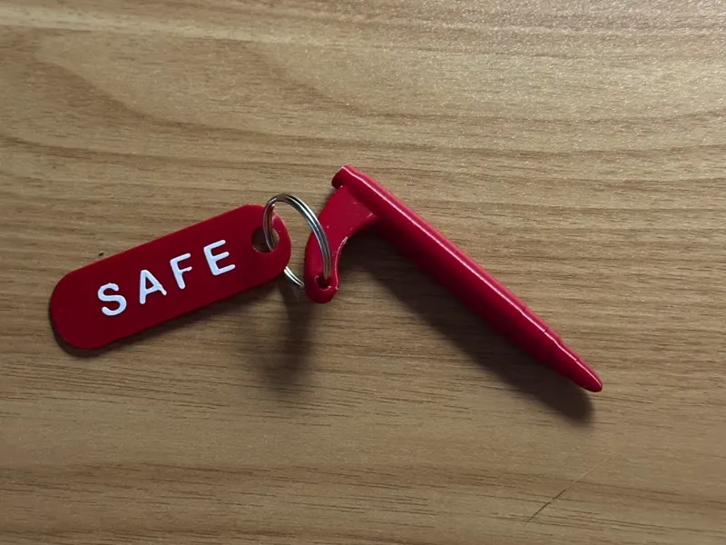 Safety chamber flag
