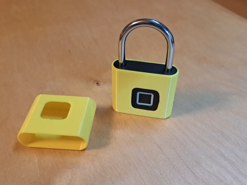 Fingerprint padlock protective sleeve cover
