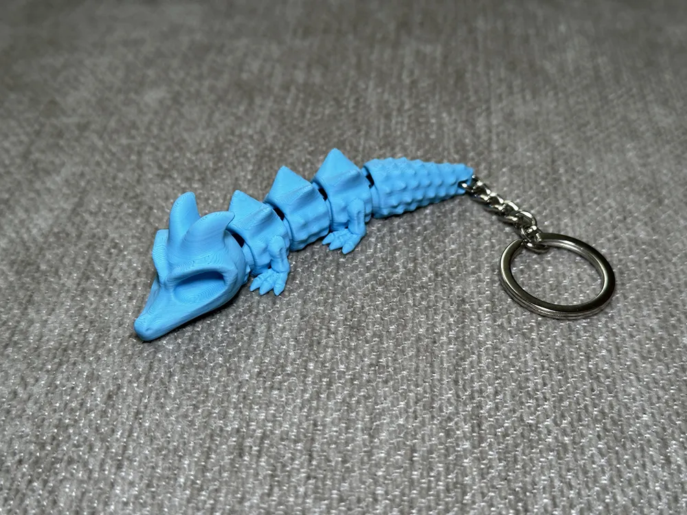 Flexi Dragon – Articulated Dragon Keychain - Free 3D Print Model ...