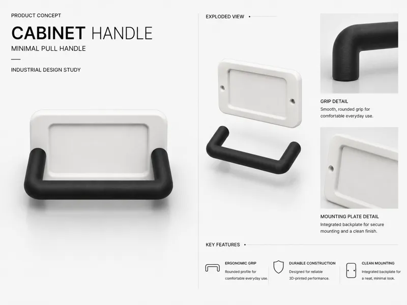Handle for Ikea Helmer