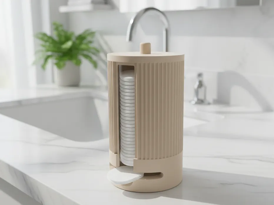 Distributeur de disques démaquillants