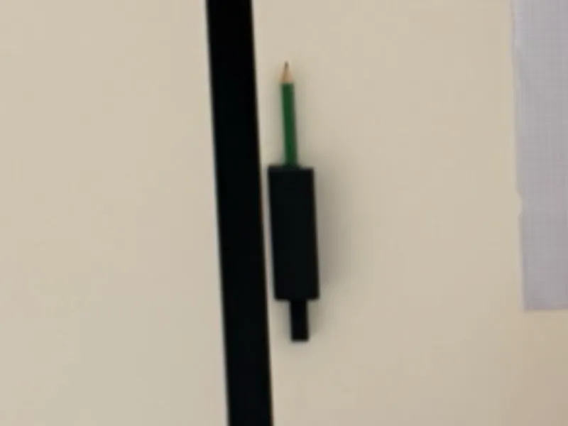 Pencil holder for IKEA ODDA closet - No Glue