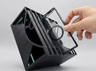 Phone Case Organizer Stores 8 Cases Wall Mountable