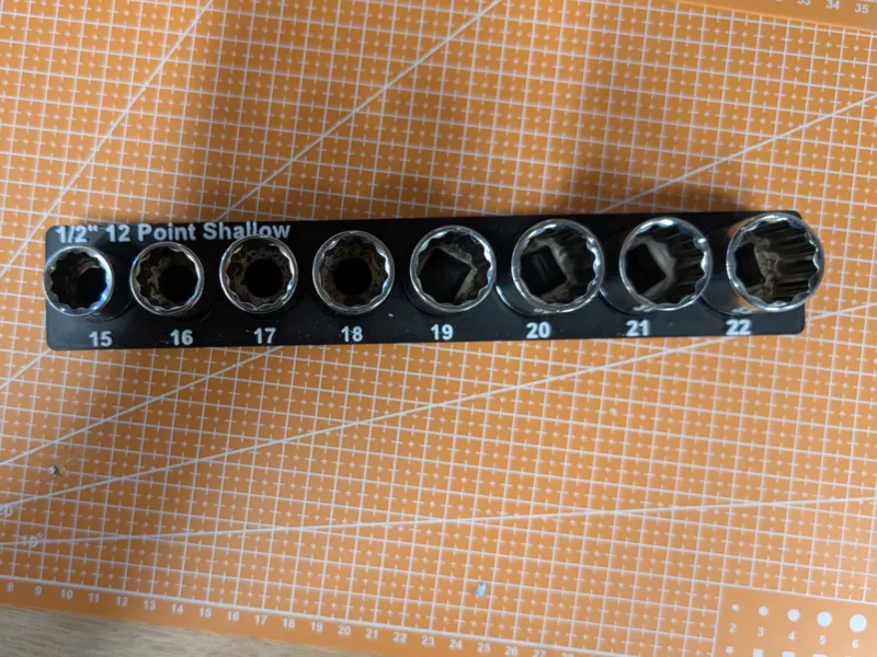 Halfords Advanced - 1/2" Sockets - Gridfinity