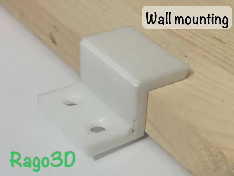Wall mounting for 17mm thick wooden panel 