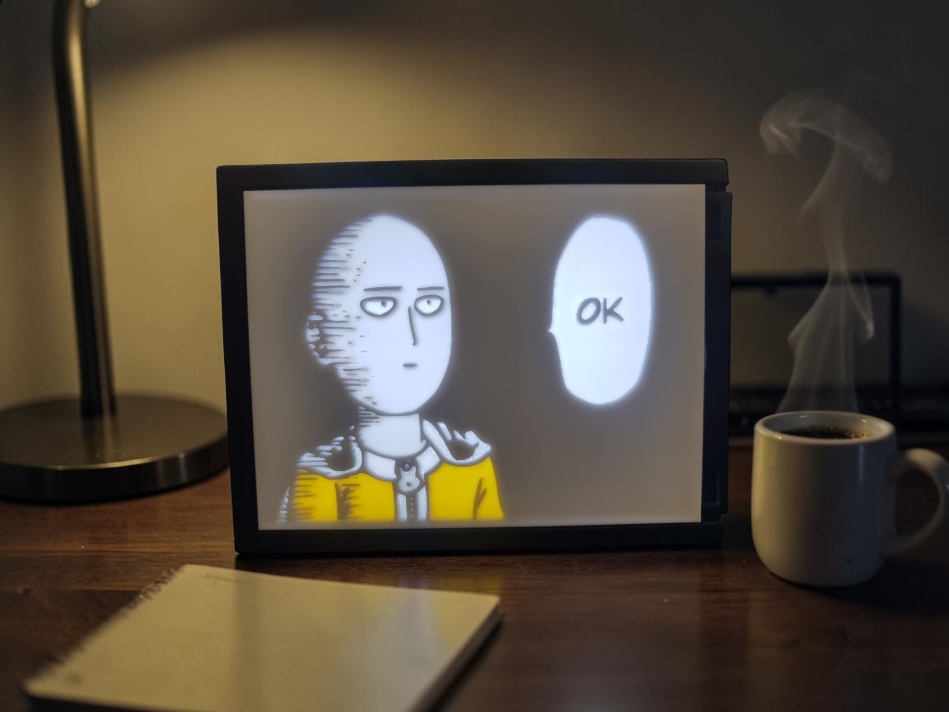 Saitama “OK” Lithophane for CMYK LED Board