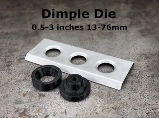 Dimple Die set 0.5-3" 13-76mm