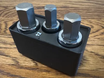 Titan 1/2" Drive Hex Socket Holder Gridfinity