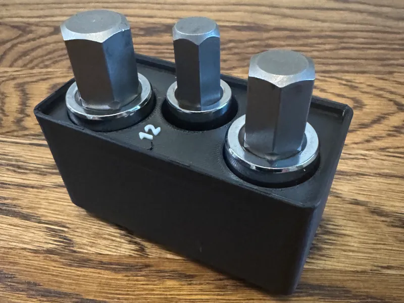 Titan 1/2" Drive Hex Socket Holder Gridfinity 