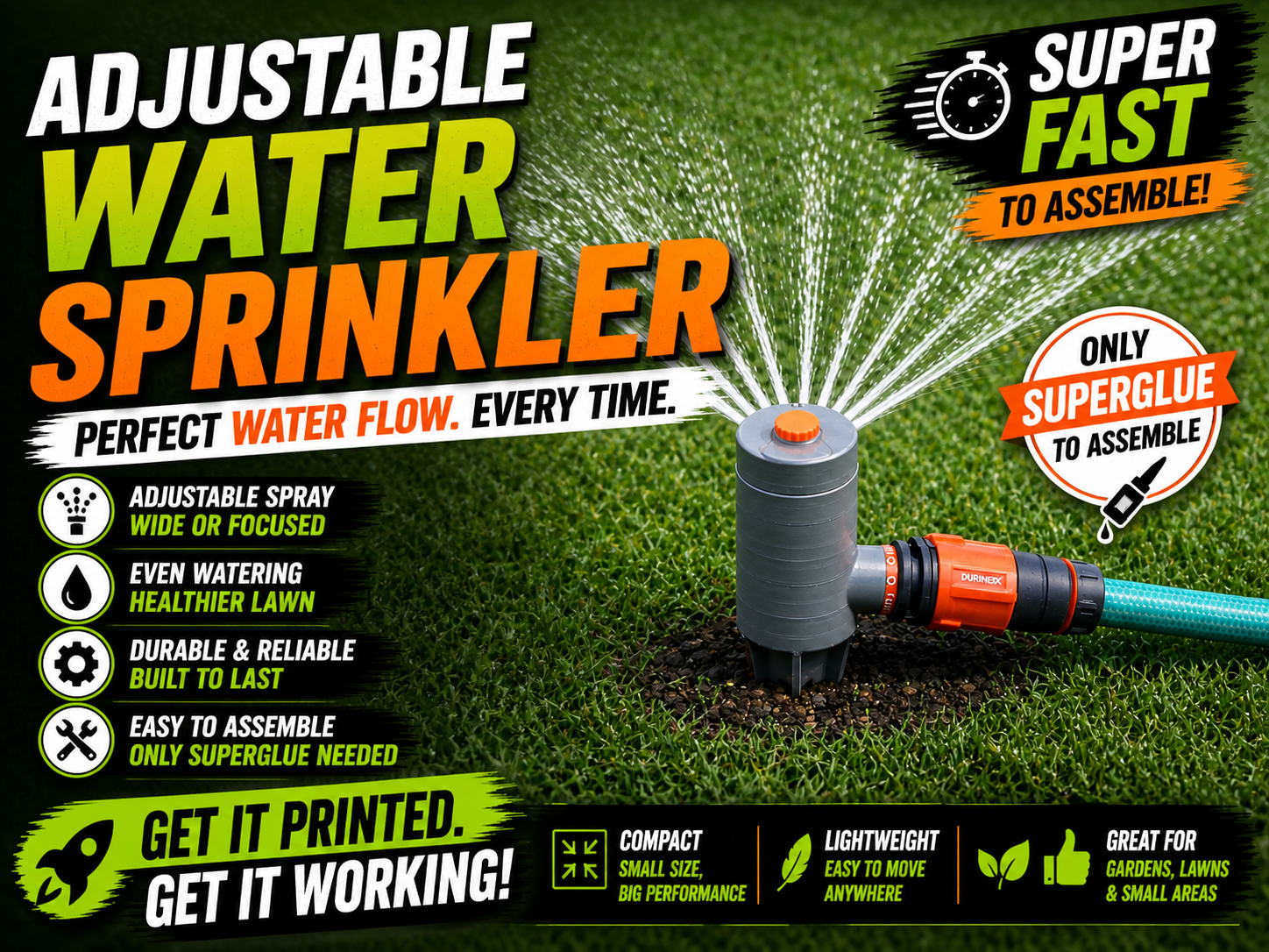 Ajustable Water Sprinkler V2 MINI