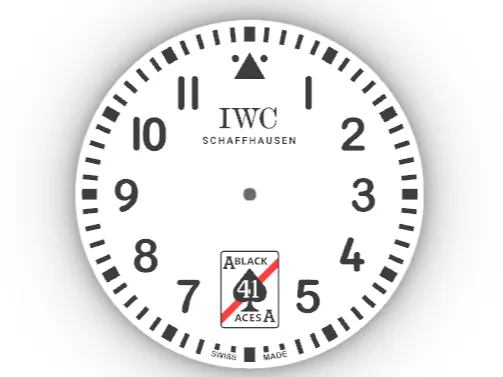Reloj pared IWC BLACK AS 