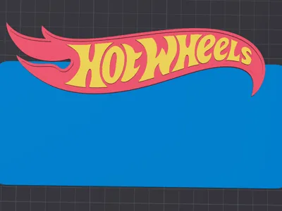Hot Wheels Name Plate