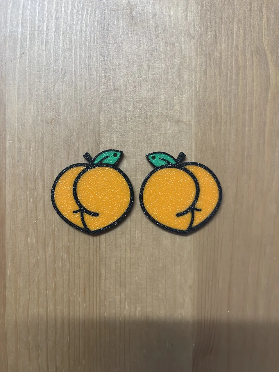 Peach Earrings view 2