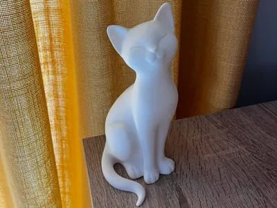 Cute Minimalist Cat Statue | Shelf&Desk Decoration