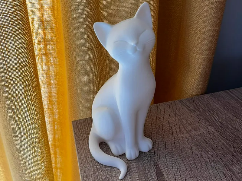 Cute Minimalist Cat Statue | Shelf&Desk Decoration