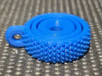 Porte-clés fidget spinner texturé — photo 2
