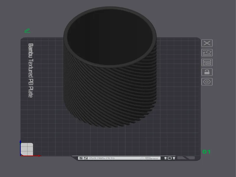 Twisted Pen Container Planter