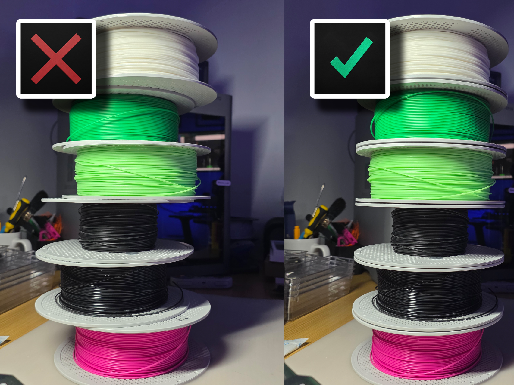 Spool spacer