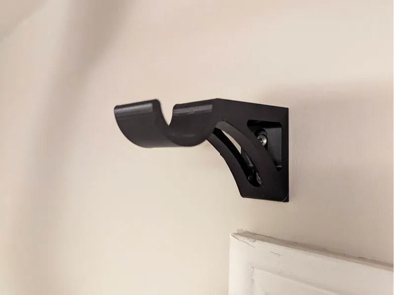 Curtain rod holder
