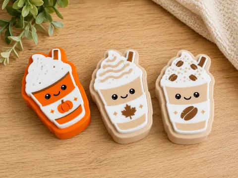 Objeto manipulable: Fall Flavors Latte Clickers — referencia de MakerWorld