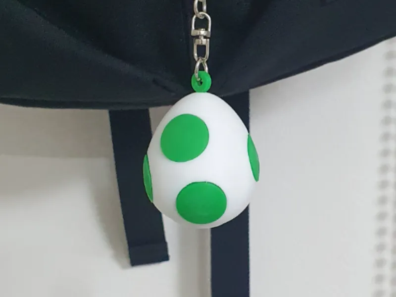 Yoshi Egg Keyring