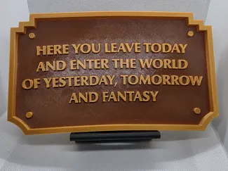 Disney Entrance Plaque