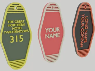 Keychain/Keytag Custom Words