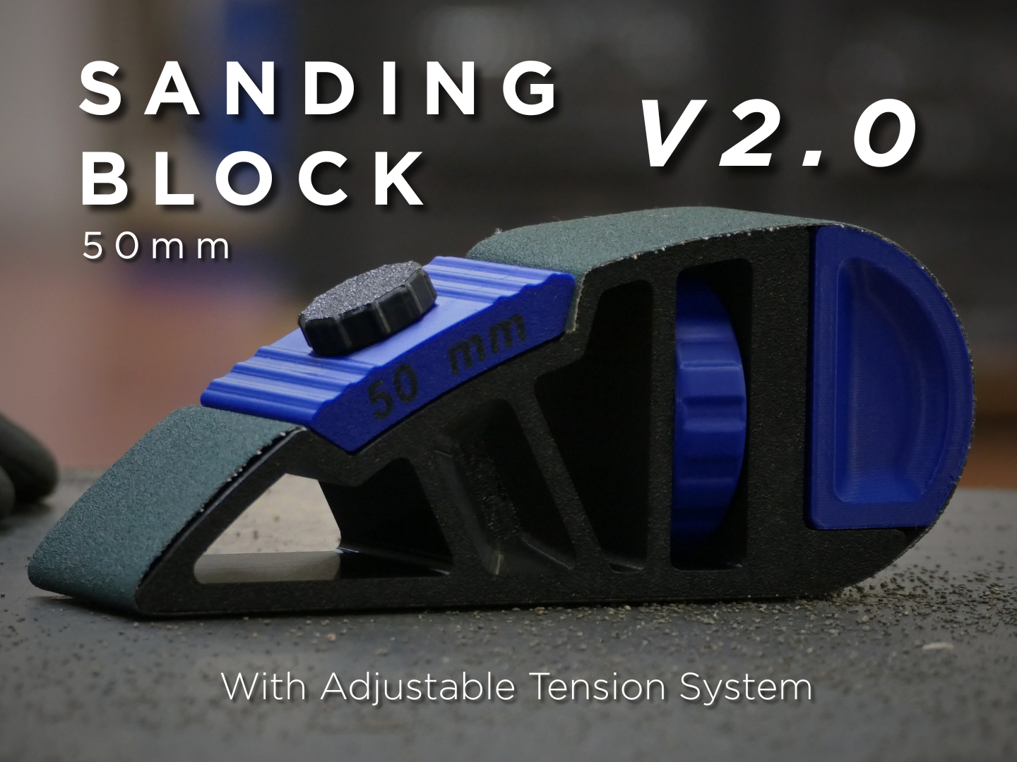50mm Adjustable Sanding Block (Tension System)