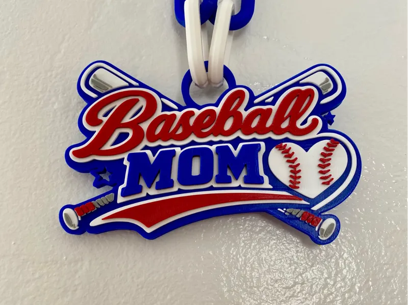 Baseball Mom Hype Chain Pendant