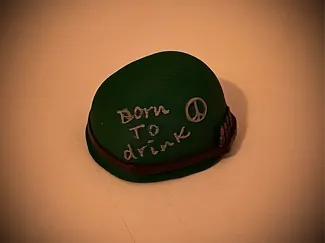 AMERICAN HELMET VIETNAM WAR - KEYS EDITION