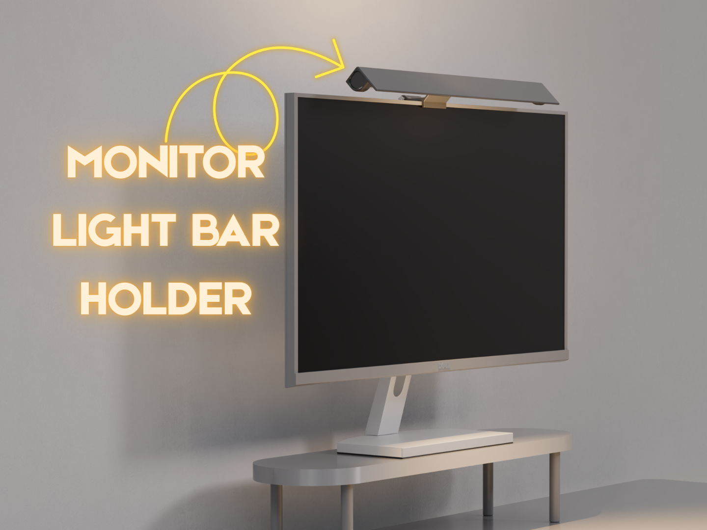 Monitor Light Bar Holder | Adjustable Screen Mount