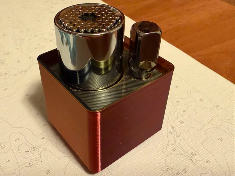 Gridfinity storage for universal socket tool set